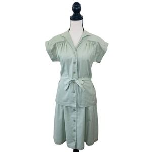 Vintage Bobbie Brooks 2pce Skirt Outfit Womens Small Casual Hipster Twee Casual
